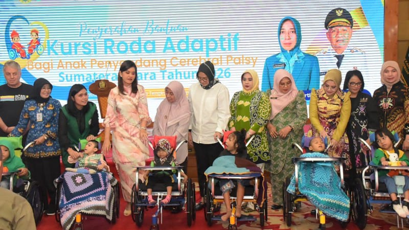 Global Village Foundation Bali and Wheelchair For Kids Donate Wheelchairs to Children in Deli Serdang
