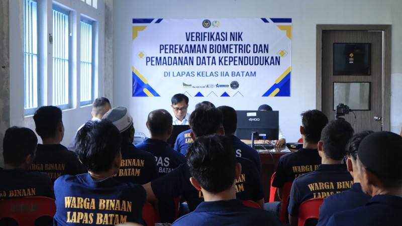 Batam Prison Conducts Population Data Service for Inmates
