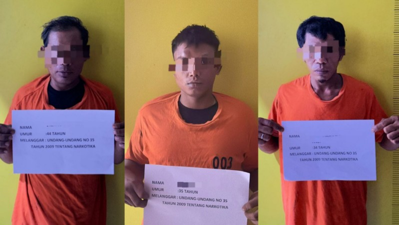 Three Arrested in Methamphetamine Raid in Kampung Rakyat