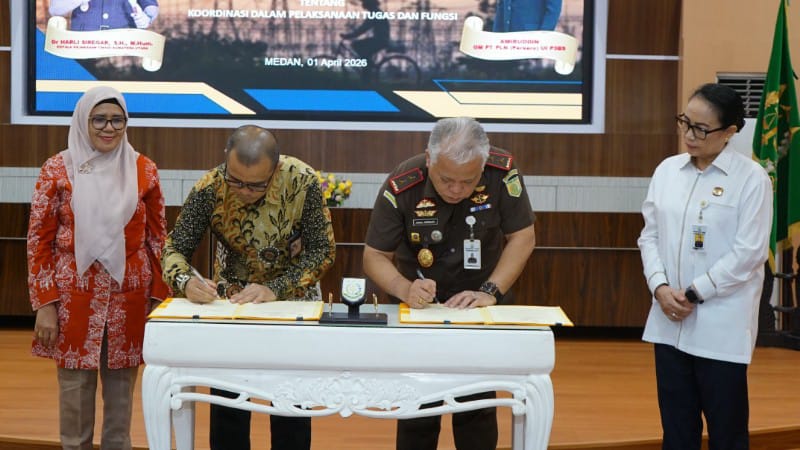 North Sumatra Prosecutor's Office and PLN Sign Civil and Administrative Law Cooperation