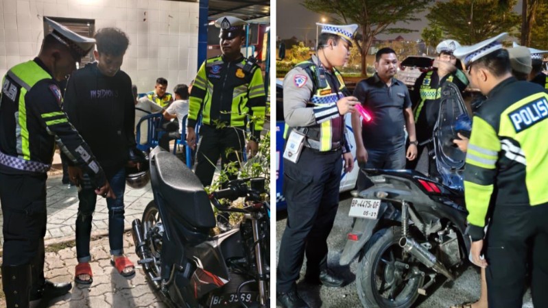 Barelang Police Seize 35 Motorcycles in Crackdown on Illegal Street Racing