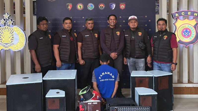Aceh Tengah Police Arrest PPPK Employee in Sound System Theft Case