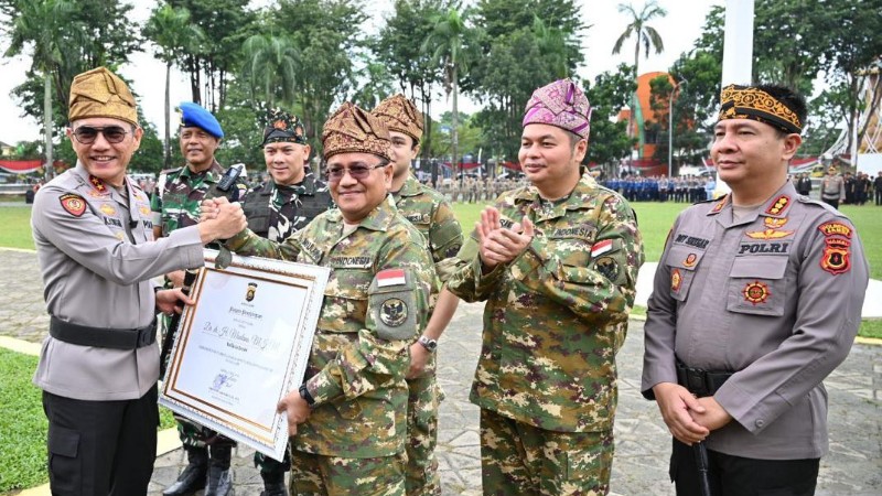 Polda Jambi Strengthens Security Cooperation Through &ldquo;Sabuk Kamtibmas&rdquo; National Appeal