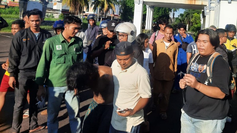 Batam Police Arrest Suspected Cable Thief at Saka Kencana Building