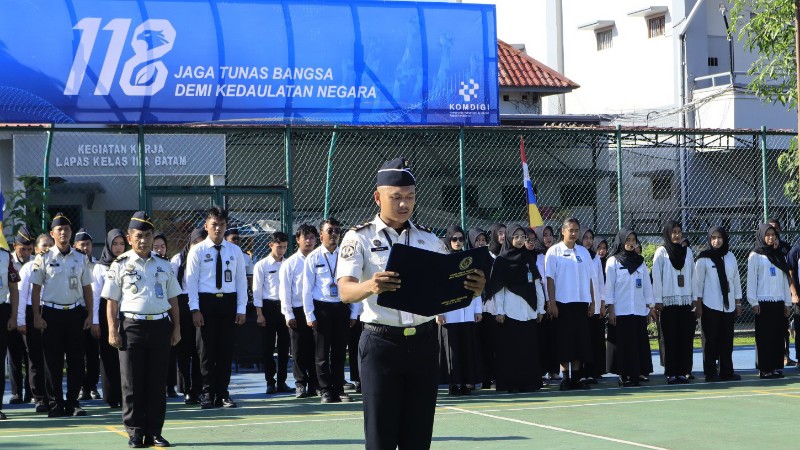 Batam Prison Marks 118th National Awakening Day with Solemn Ceremony