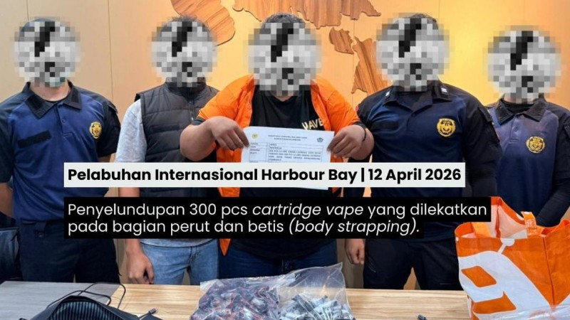 Batam Customs Foils Multiple Sophisticated Smuggling Attempts in April 2026