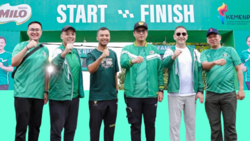Rico Waas Opens Milo Activ Indonesia Race 2026 in Medan, Runs Alongside Thousands
