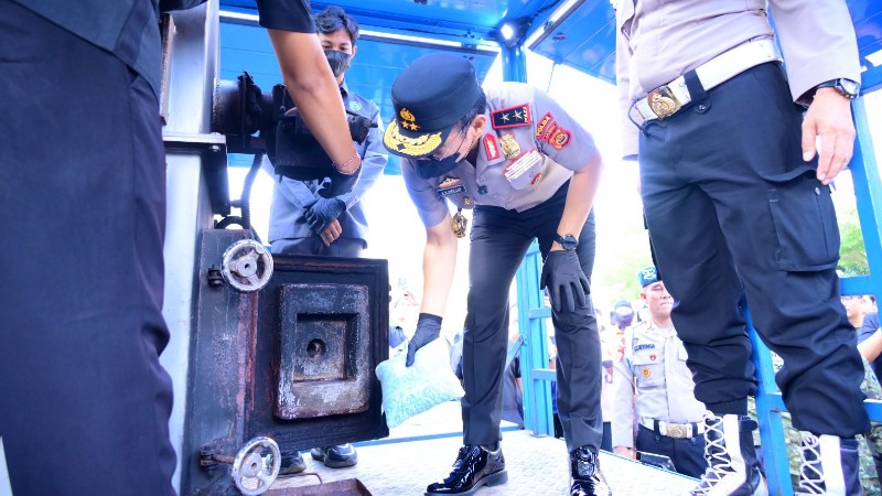 Polda Jambi Destroys Drug Evidence During HANI 2026 Ceremony