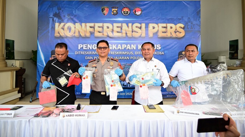 Jambi Police Uncover Hundreds of Criminal Cases in First Half of 2026, State Losses Reach Billions