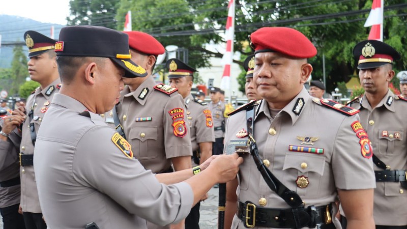 Five Senior Officers Rotated in Polres Aceh Tengah Structural Reform Move