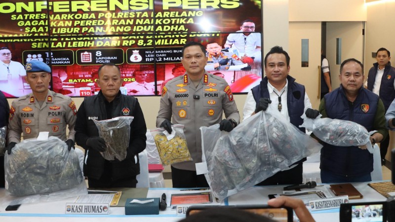 Batam Police Bust Drug Ring Worth Rp 8.2 Billion During Eid al-Adha Operation