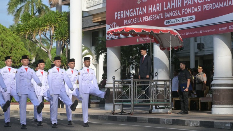 Aceh Provincial Secretary Leads 2026 Pancasila Day Ceremony in Banda Aceh