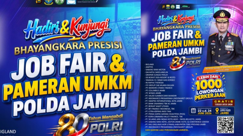 Jambi Police to Host 1,000+ Job Fair and MSME Expo 2026