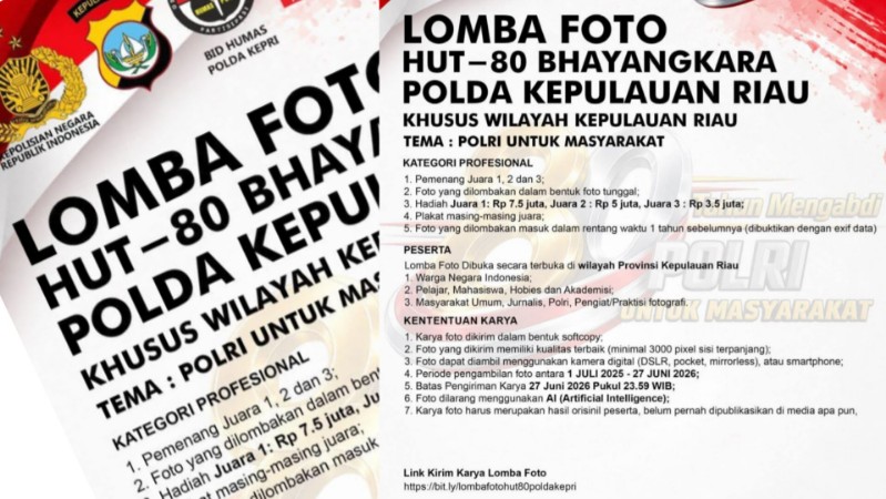 Polda Kepri and PFI Kepri Launch Photo Contest for 80th Bhayangkara Anniversary
