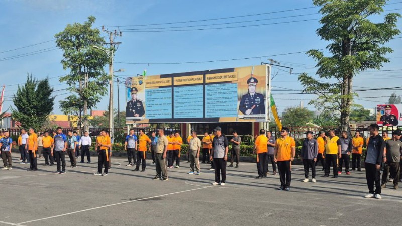 Pelindo 1 Belawan Strengthens Inter-Agency Synergy Through Joint Sports Event for 80th Bhayangkara Day
