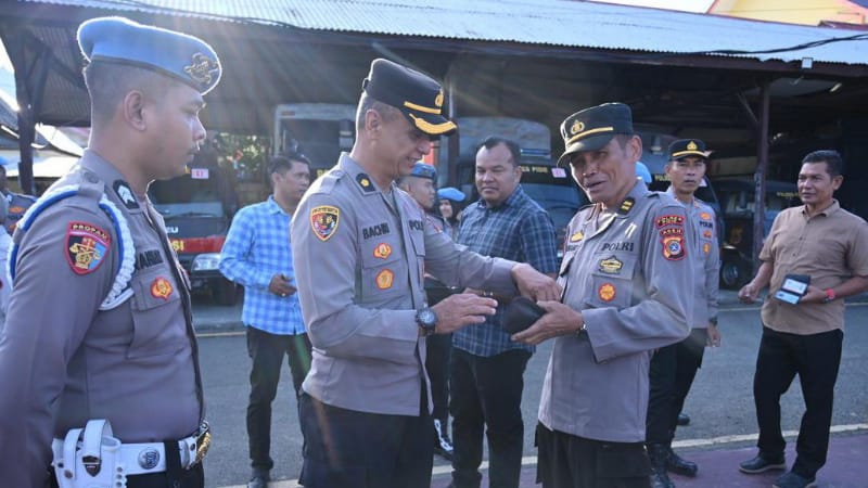 Pidie Police Chief Inspects Service Firearms and Bans Online Gambling