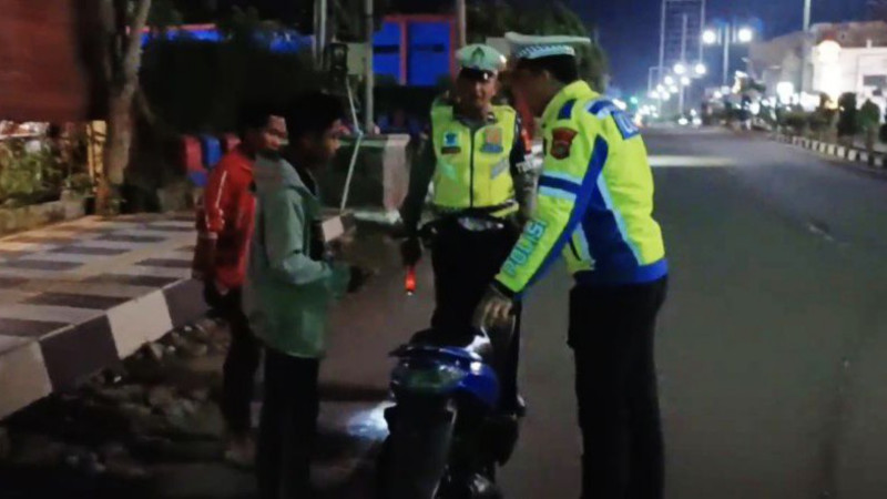 Aceh Tengah Traffic Police Conduct Humanitarian Patrol, Impound 11 Motorcycles with Modified Exhausts