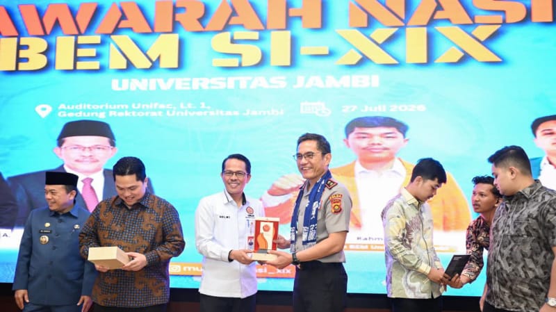 Jambi Police Chief Attends 19th BEM SI National Assembly, Urges Constructive Student Ideas