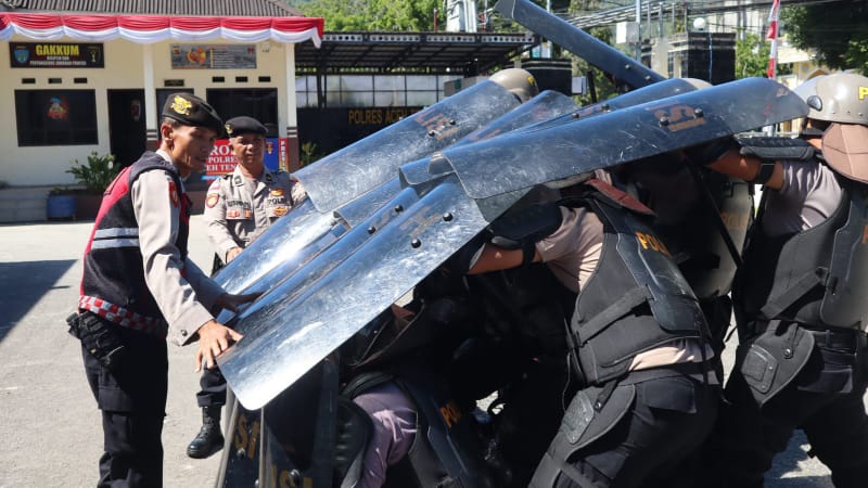 Aceh Tengah Police Strengthen Operational Readiness Through Regular Dalmas Training