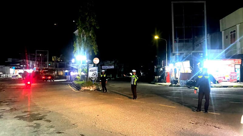 Satlantas Aceh Tengah Conducts Humanitarian Patrols Against Illegal Racing
