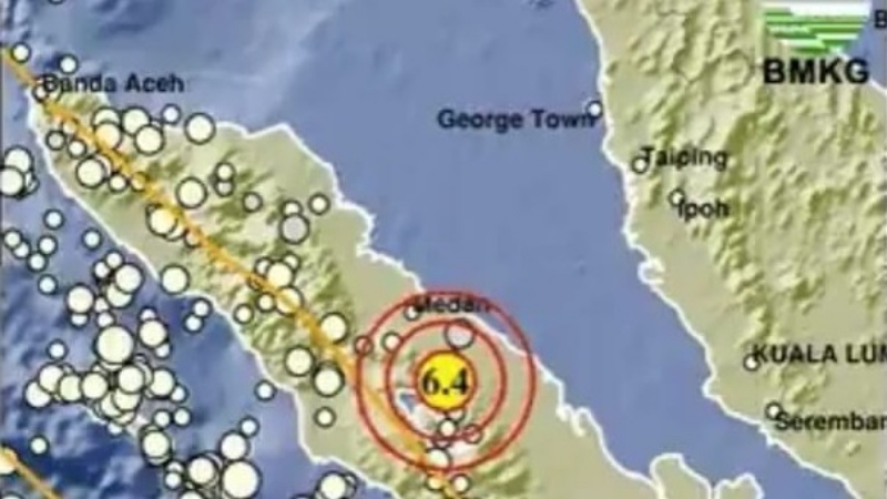 6.4-Magnitude Earthquake Strikes Simalungun, No Tsunami Threat