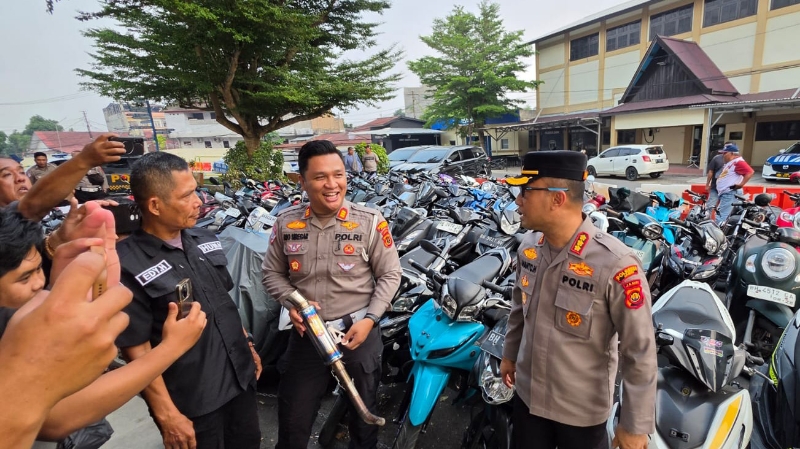 Jambi Police Crack Down on Reckless Riders and Loud Exhausts