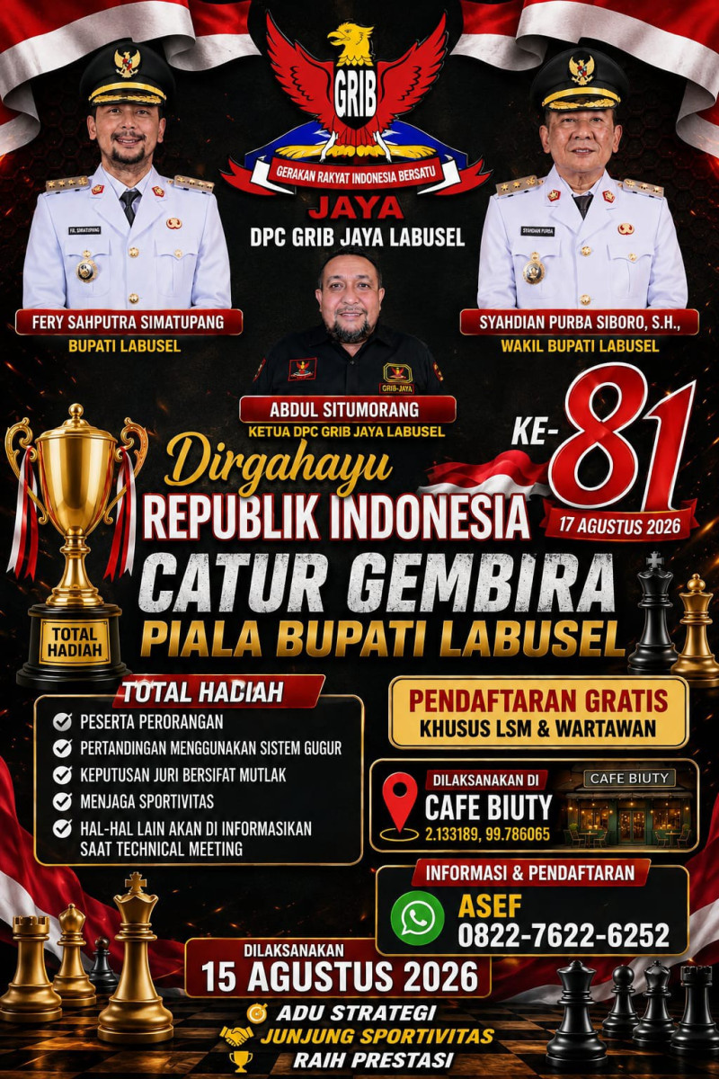 GRIB Jaya and Labuhanbatu Selatan Journalists Vie for Regent&rsquo;s Cup