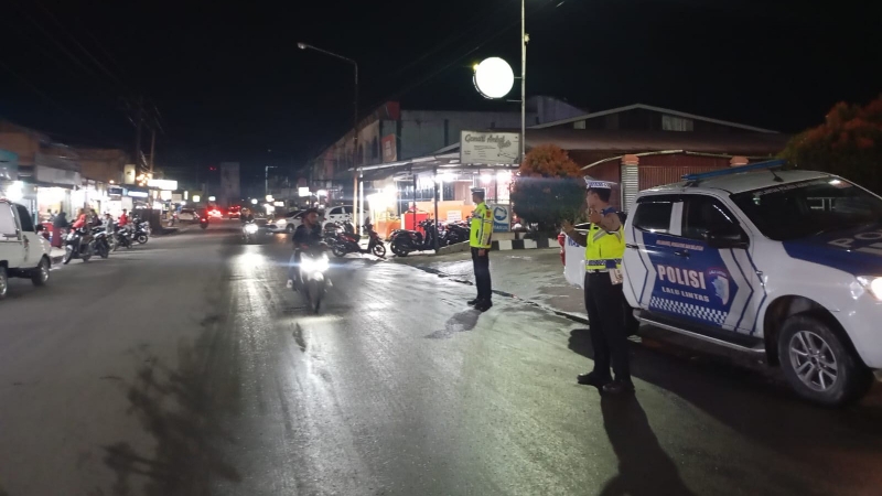 Aceh Tengah Traffic Police Conducts Humanitarian Patrols to Prevent Illegal Street Racing