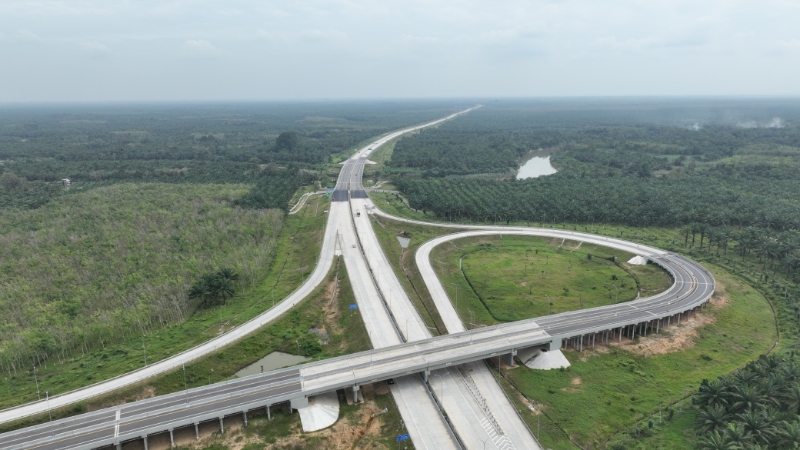 Hutama Karya Tests Contraflow System on Binjai&ndash;Langsa Toll Road Starting August 6