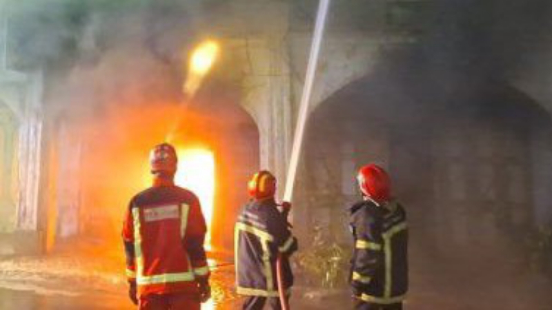 Major Fire Destroys Five Shop Houses on Jalan Bandung in Pematangsiantar