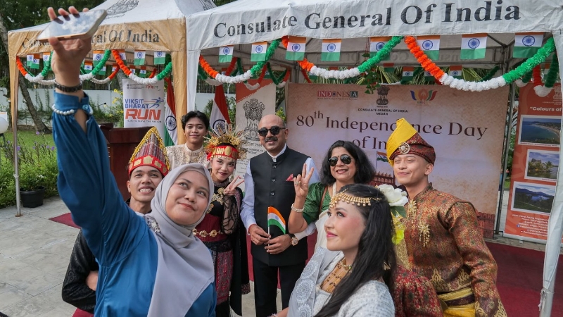 Indian Consulate General in Medan Celebrates 80th Independence Day