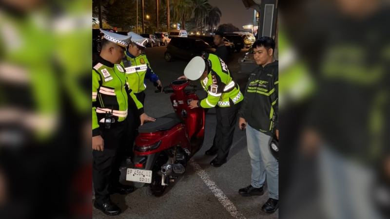 Barelang Traffic Police Seize 40 Motorcycles With Illegal Exhaust Systems
