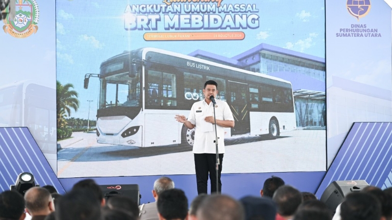 BRT Mebidang Begins Operations, Bobby Calls for Integrated Transport System
