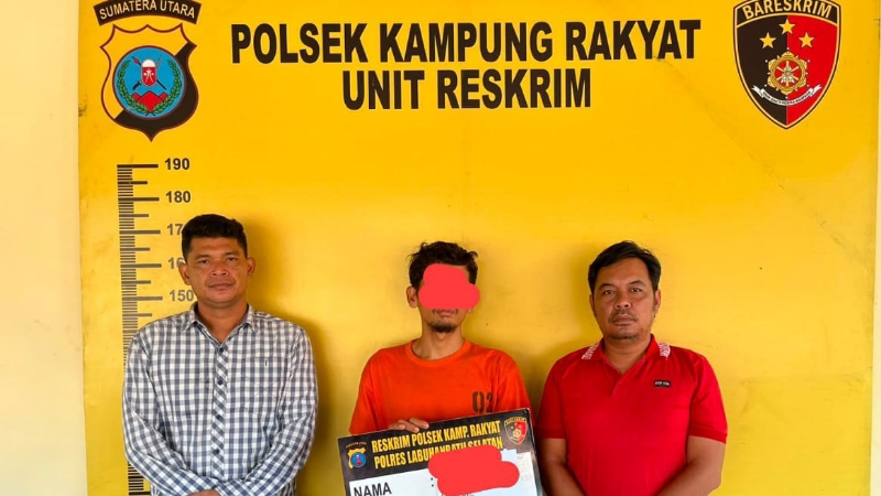 Polsek Kampung Rakyat Arrests Suspected Egrek Thief After Three Months on the Run
