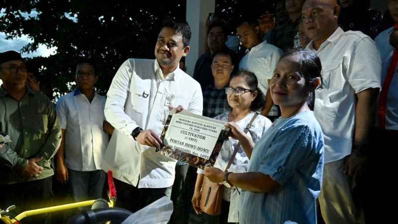 Bobby Nasution Prepares Coconut Processing Center in North Nias