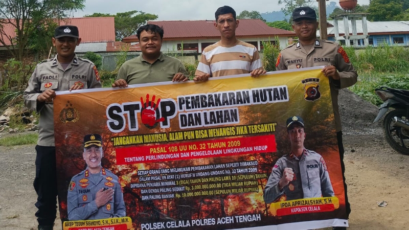 Aceh Tengah Police Step Up Patrols to Prevent Forest and Land Fires