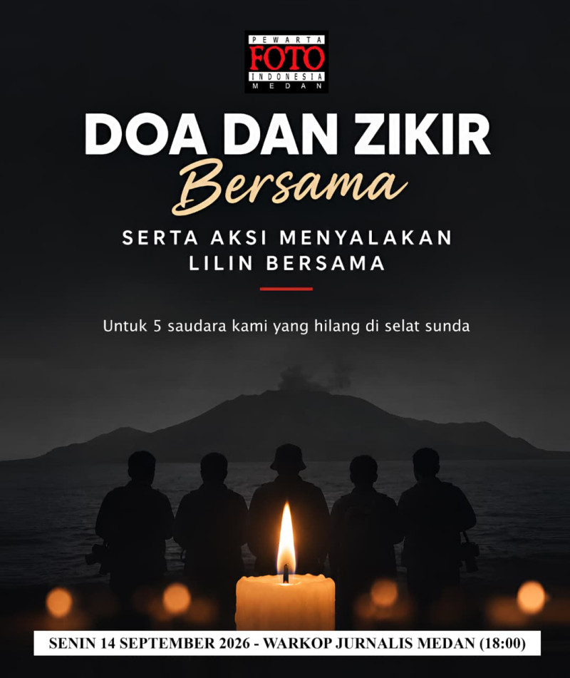 PFI Medan Prays for Five Photojournalists Missing in Sunda Strait