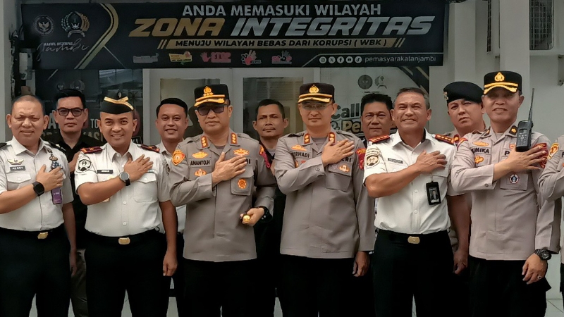 Polresta Jambi and Ditjenpas Strengthen Security Cooperation and Drug Prevention