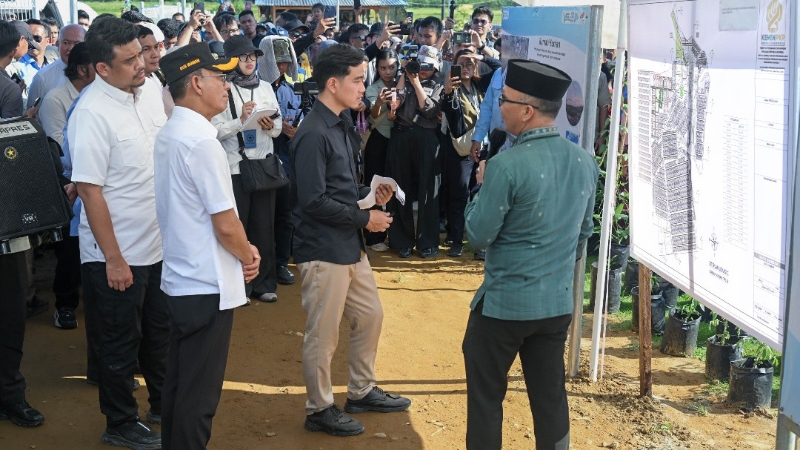 Gibran: 699 Permanent Homes for Disaster Victims to Be Built in Tapanuli Selatan