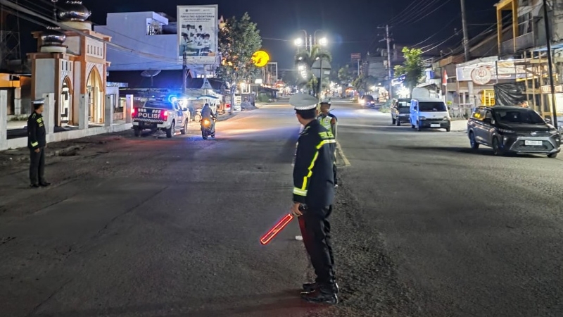 Aceh Tengah Traffic Police Strengthen Night Patrols Against Illegal Street Racing