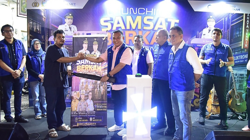 Samsat Berkah Malam Launches in Medan, Extending Vehicle Tax Payment Hours
