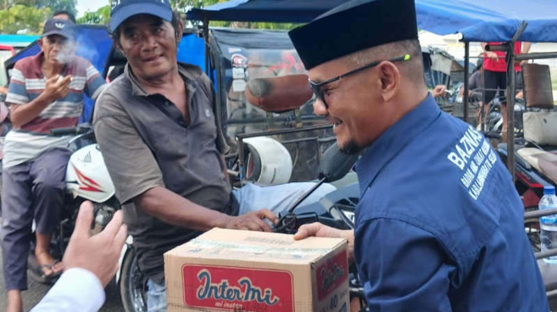 33 Betor Drivers in Labuhanbatu Selatan Receive Food Packages