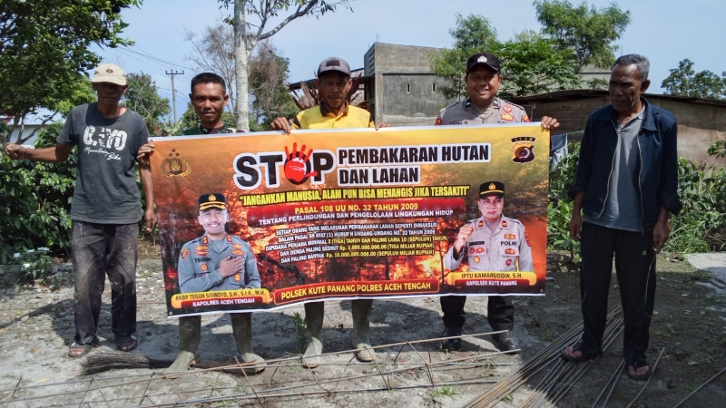 Aceh Tengah Police Step Up Karhutla Prevention in Kute Panang and Ketol