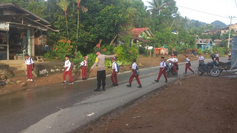 Aceh Tengah Police Strengthen Morning Traffic Security