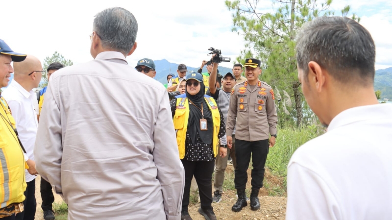 Aceh Tengah Police Chief Leads Security for Public Works Minister&rsquo;s Visit