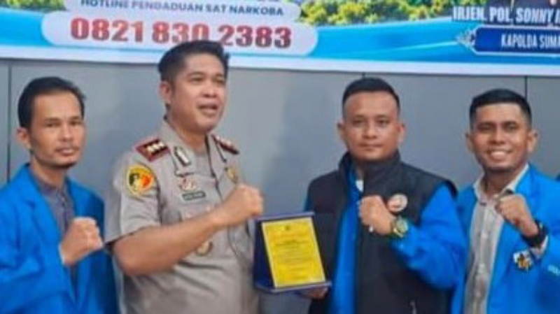 KNPI Labuhanbatu Selatan Backs Police in Fight Against Drugs