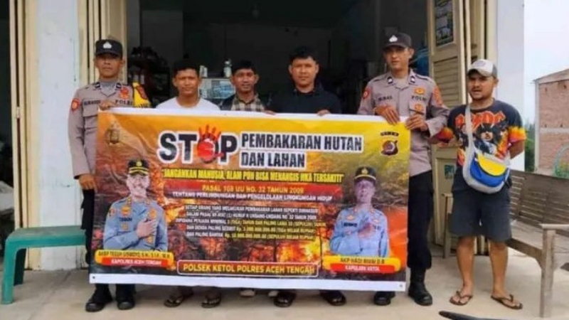 Aceh Tengah Police Step Up Patrols to Prevent Forest and Land Fires