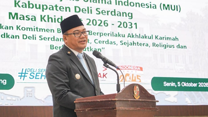 Deli Serdang Regent Calls on MUI to Strengthen Moral Education