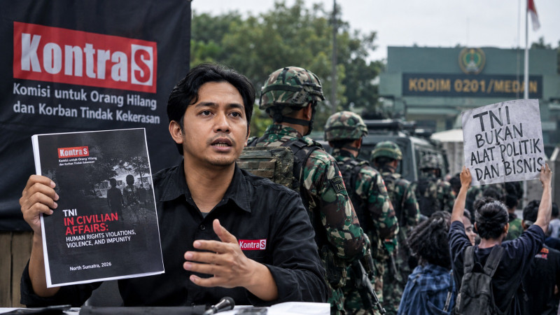 KontraS North Sumatra Criticizes TNI Role in Civilian Affairs