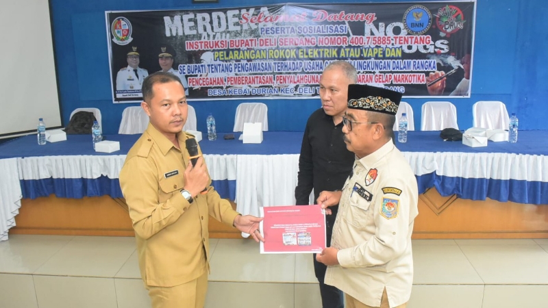 Deli Serdang Bans E-Cigarettes for Officials, Expands Anti-Drug Network